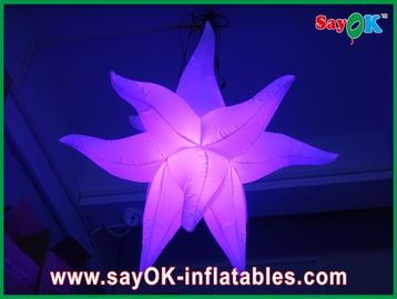 党装飾のための紫色の緑の耐火性の巨大で膨脹可能な星 LED ライト