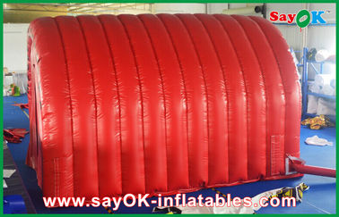 注文のロゴの印の膨脹可能なテントのcampinが付いている膨脹可能なトンネルのテントの赤い防水膨脹可能な空気テントの膨脹可能なトンネル