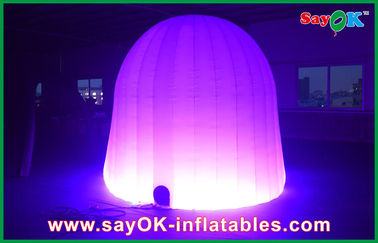 LEDの照明の膨脹可能な空気テント210Dオックスフォードの布のあたりの屋外の空気テントの結婚披露宴は行く