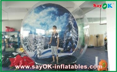 膨脹可能な雪の球/透明で膨脹可能な Chrismas の雪の地球の泡 Dia 5M