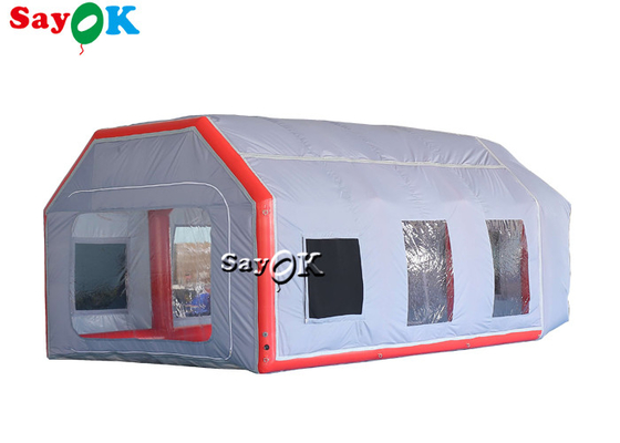 膨脹可能な仕事のテントの灰色の空気堅く膨脹可能なテント車のスプレー・ブースは反紫外線を防水する