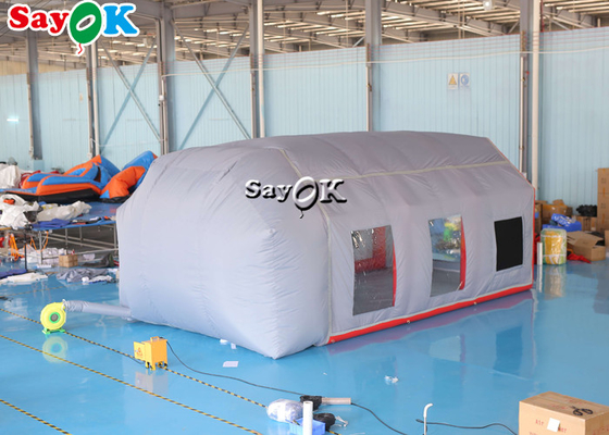 膨脹可能な仕事のテントの灰色の空気堅く膨脹可能なテント車のスプレー・ブースは反紫外線を防水する