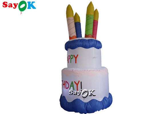 防水シートの爆発のバースデー・ケーキのヤードの装飾の膨脹可能な広告のケーキ