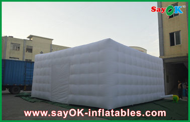 大きく膨脹可能なテントの携帯用巨大で白いナイロン布の膨脹可能な空気テント、3mチャネル