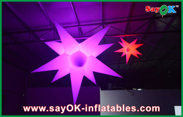 屋内党装飾の LED ライトが付いている膨脹可能な導かれた星の広告の星の気球