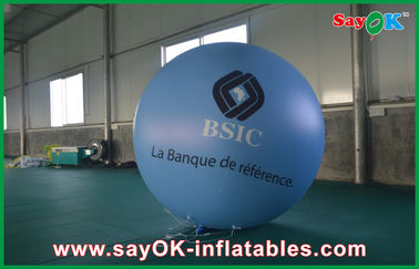 0.18mm でき事のためのロゴの印刷物が付いている 1.5m 青いポリ塩化ビニール Outerdoor の膨脹可能な広告の気球