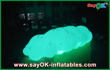 0.18mm ポリ塩化ビニールの LED ライトが付いている空気の膨脹可能なヘリウムの雲の気球の浮遊物