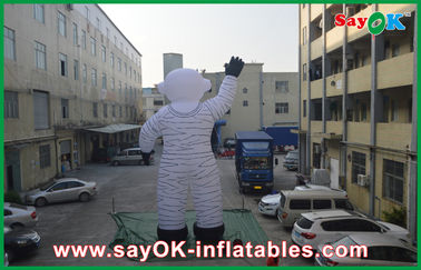 広告のための 4m オックスフォードの布の屋外の休日の Inflatables の白人の宇宙飛行士