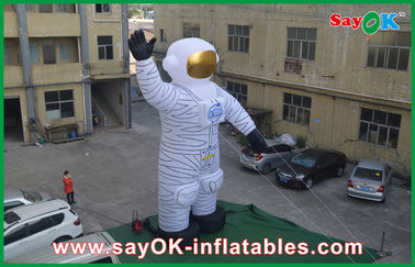 広告のための 4m オックスフォードの布の屋外の休日の Inflatables の白人の宇宙飛行士