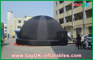 8M の屋外の教育のための黒く膨脹可能なプラネタリウムのドームのテント