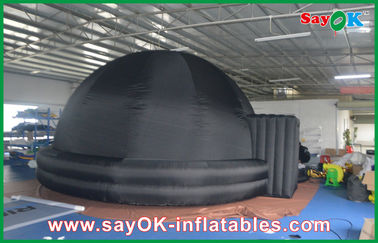 携帯用膨脹可能なプラネタリウム、210D オックスフォードの布の黒の膨脹可能なドームのテント