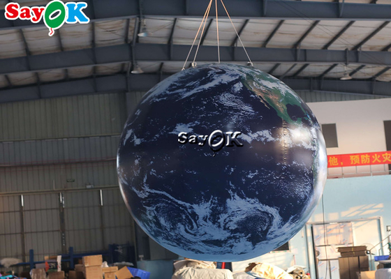 学校のでき事2.5mの導かれた照明と装飾的な8ft膨脹可能な地球の地球モデル