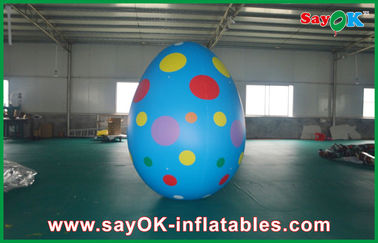 6mの段階の支柱のための膨脹可能な休日の装飾ポリ塩化ビニール イースター エッグの広告党膨脹可能な卵