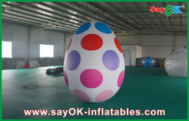 6mの段階の支柱のための膨脹可能な休日の装飾ポリ塩化ビニール イースター エッグの広告党膨脹可能な卵