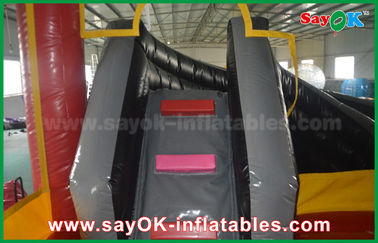 商業用充気スライド 4 × 6m またはカスタマイズされたサイズ 子供のための充気式跳躍玩具キャッスル水スライド