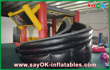 商業用充気スライド 4 × 6m またはカスタマイズされたサイズ 子供のための充気式跳躍玩具キャッスル水スライド