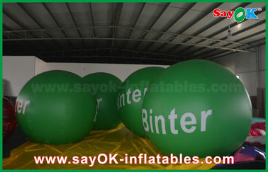 2.5m の広告のための緑の巨大で膨脹可能な導かれたヘリウムの気球