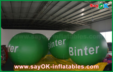 2.5m の広告のための緑の巨大で膨脹可能な導かれたヘリウムの気球