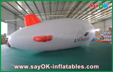 0.2mm ポリ塩化ビニールの注文のロゴの膨脹可能なヘリウムの気球 5m のヘリウムのツェッペリン型飛行船の飛行機