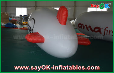 0.2mm ポリ塩化ビニールの注文のロゴの膨脹可能なヘリウムの気球 5m のヘリウムのツェッペリン型飛行船の飛行機
