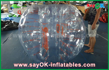 球の膨脹可能なゲームの大人1.5m DIA膨脹可能なZorbの球の破壊、透明な人間の泡サッカーTPU/ポリ塩化ビニール