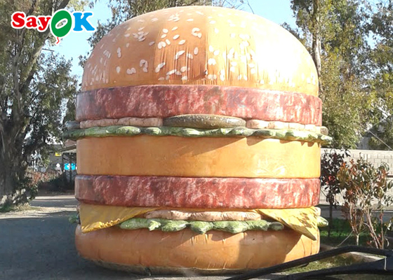 紫外線抵抗力がある10ft膨脹可能なハンバーガーのモデル店装飾