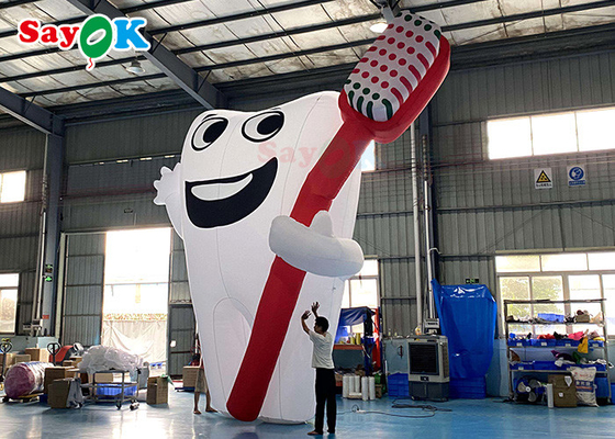 ホワイト 6m 充気型 漫画キャラクター 巨大歯 プロモーション製品 充気型モデル