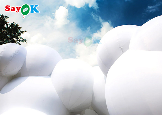 でき事ポリ塩化ビニールの注文の雲の形をした 2 つの側面のデジタル印刷の気球