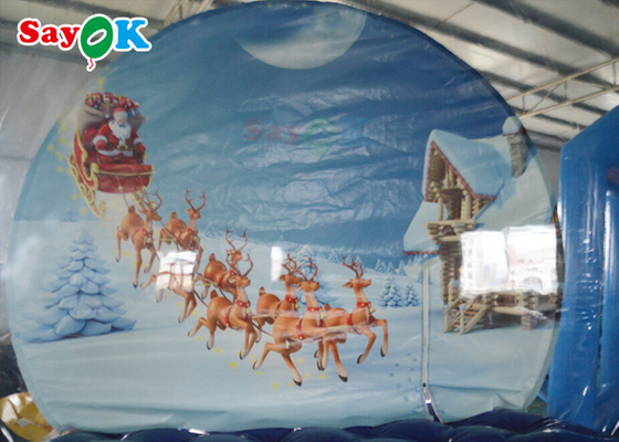 3mポリ塩化ビニールのゆとりのドームのでき事の広告のための膨脹可能な泡テントのクリスマスの主題の雪だるま