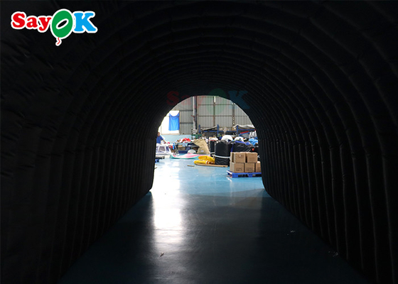活動展覧会のための210Dオックスフォードの黒く膨脹可能なトンネルのテントの多機能