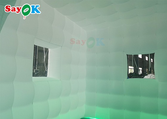 展覧会のための LED のオックスフォードの膨脹可能な立方体のテントの正方形のパーティー センターの玄関ひさし