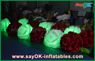 セリウム/ULの送風機が付いている膨脹可能な照明装飾DIAローズの花をつけるLED