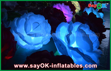 セリウム/ULの送風機が付いている膨脹可能な照明装飾DIAローズの花をつけるLED