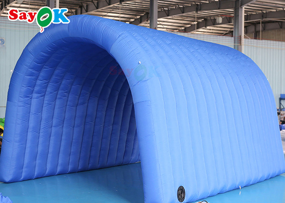 濃紺の注文の膨脹可能なトンネル5x5x3mHの膨脹可能なフットボールの入口
