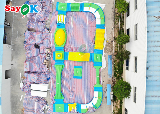 20x30m膨脹可能な水プールの障害物コースのスポーツのゲーム デジタルPringting