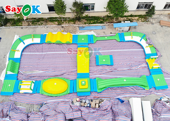 20x30m膨脹可能な水プールの障害物コースのスポーツのゲーム デジタルPringting