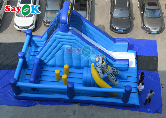 タイタニック 充電式スライド PVC 充電式バウンサーハウス 水上スライド コンボ 商用ジャンプ城