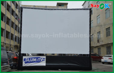 投射のためのフレームとの膨脹可能な裏庭の映画スクリーンの屋外の膨脹可能な映画スクリーンのオックスフォードの布材料