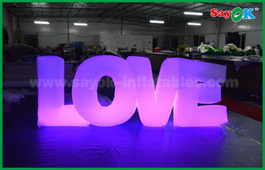ロマンチックで膨脹可能な照明装飾、LEDライトが付いている膨脹可能なラブ レター