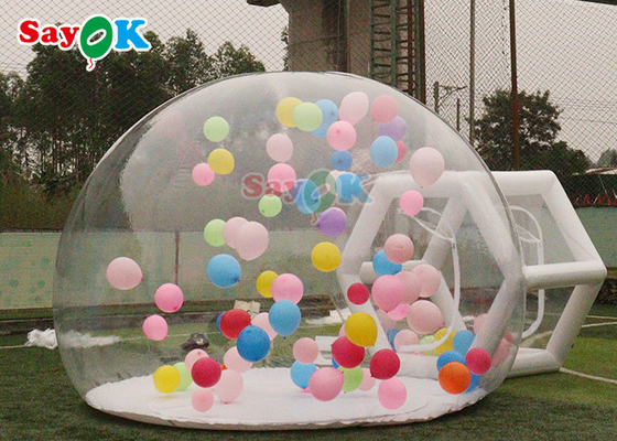 膨脹可能な気球は明確な部屋ドームのテントのキャンプのための透明な泡家族の結婚披露宴の泡泡立つ