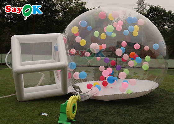 膨脹可能な気球は明確な部屋ドームのテントのキャンプのための透明な泡家族の結婚披露宴の泡泡立つ