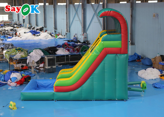 濡れ乾燥式 膨張式 スライド 破裂防止 商業用 膨張式 水スライド プール 2 面 PVC コーティング