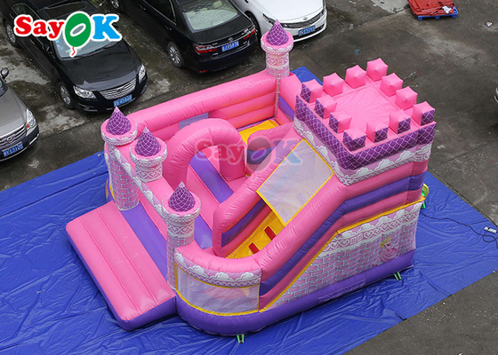 遊園地のための膨脹可能な跳ね上がりの家をしているInflatable Castle Slide Girlsピンクの王女
