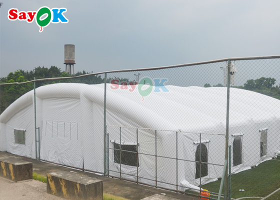 PVC 防水白い結婚式の膨脹可能な空気テントは屋外のマーキーを爆破します