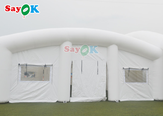 PVC 防水白い結婚式の膨脹可能な空気テントは屋外のマーキーを爆破します