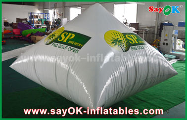 白0.6mmポリ塩化ビニールのInflatablesを広告する膨脹可能なピラミッドのロゴの印刷