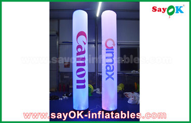 ロゴの印刷を用いる膨脹可能な柱のコラムの照明装飾の広告