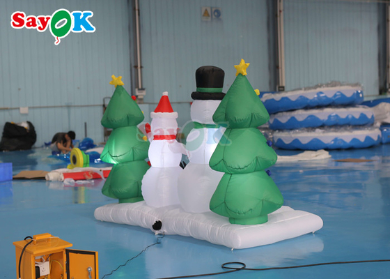 大きい屋外のつくスノーマンのサンタの爆発のクリスマス ツリーのInflatablesのヤードの装飾