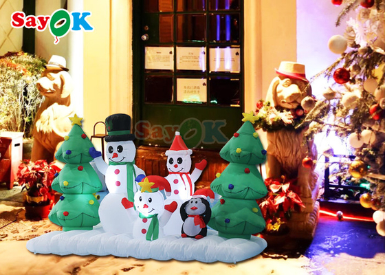 大きい屋外のつくスノーマンのサンタの爆発のクリスマス ツリーのInflatablesのヤードの装飾