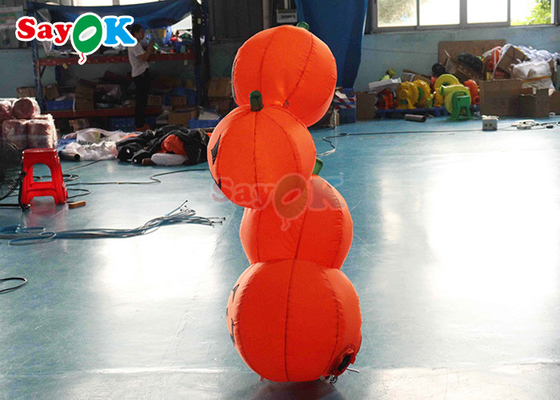 PVC 充電式 ハロウィーンの飾り 4.9 フィート ププキン形 LED 吹き上げモデル